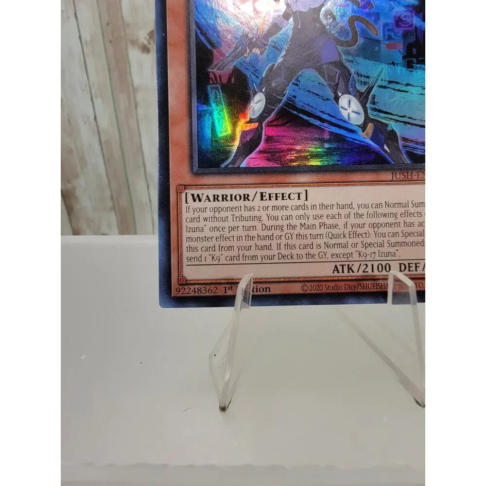 Yu-Gi-Oh! JUSH EN031 K9 17 Izuna English 1st Edition Ultra Rare Justice Hunters